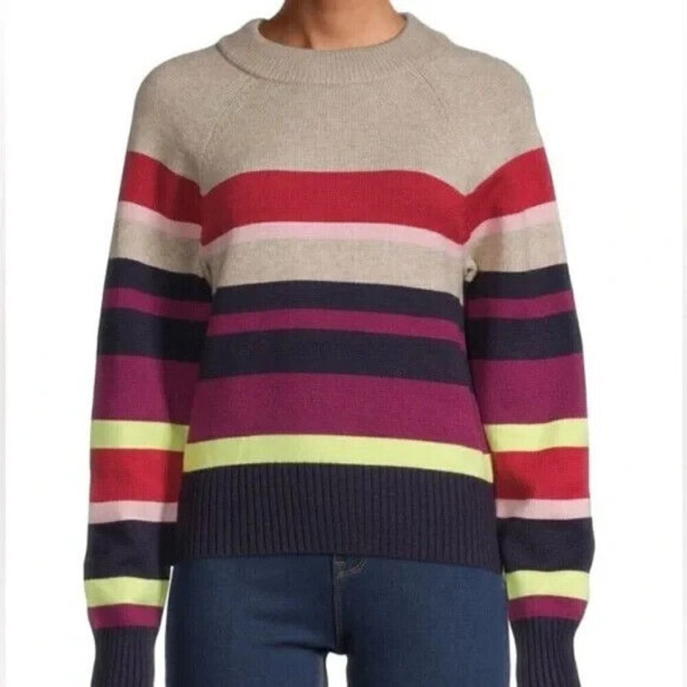 Anthropologie Lea & Viola Pullover Sweater Boho Academia Preppy Oversized NWT S - Picture 2 of 10